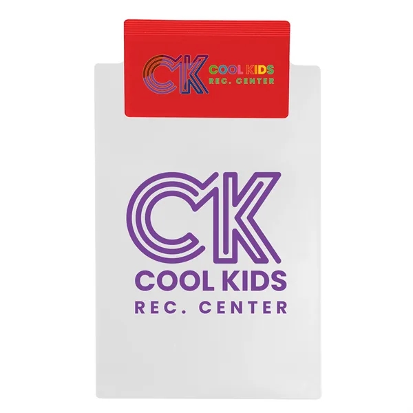 Memo clipboard, holds standard 5 1/2" x 8 1/2" writing pad.... from ASI 40480 Koozie Group