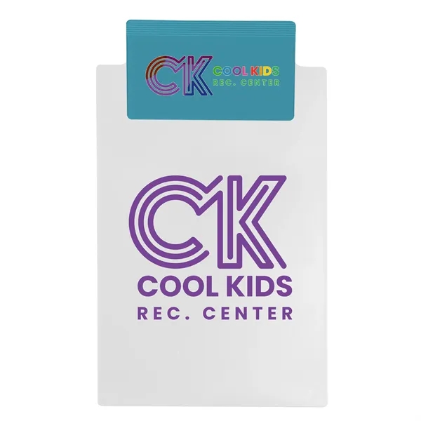 Memo clipboard, holds standard 5 1/2" x 8 1/2" writing pad.... from ASI 40480 Koozie Group