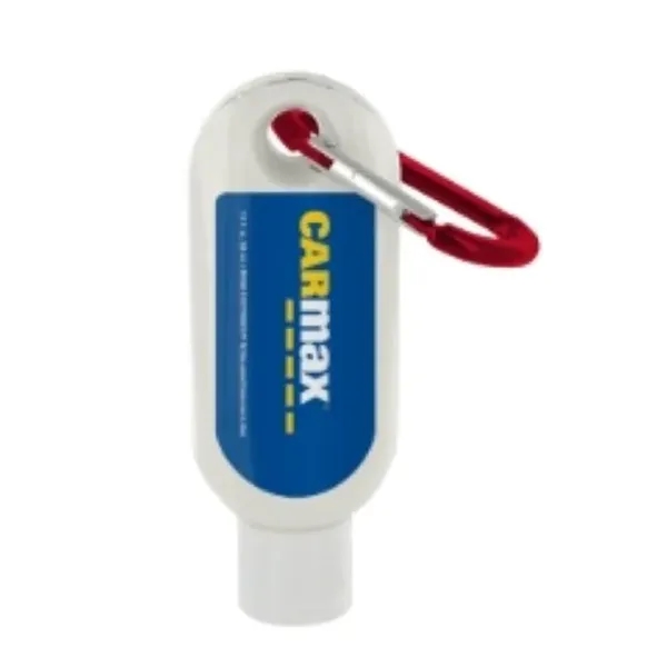1.9 oz SPF 50 sunscreen lotion with carabiner clip... from ASI 88060 Snugz/USA Inc