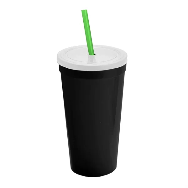 24 Oz. Stadium Cup With Straw And Lid... from ASI 40480 Koozie Group