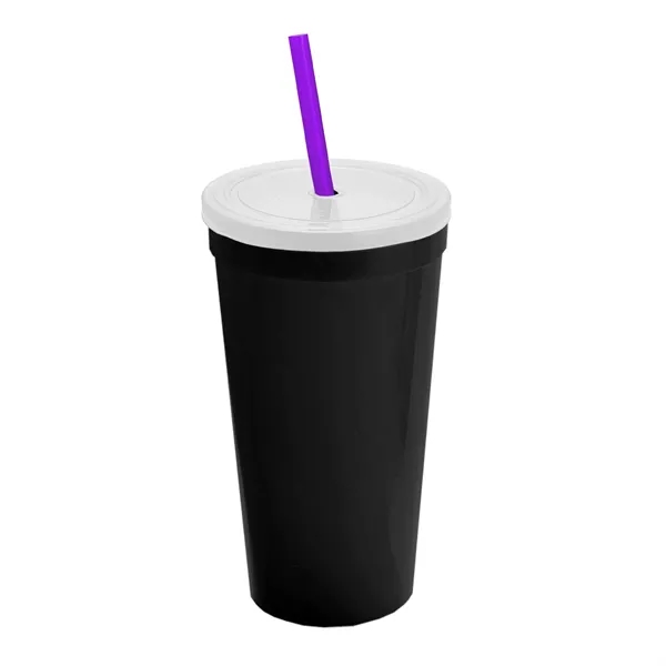 24 Oz. Stadium Cup With Straw And Lid... from ASI 40480 Koozie Group