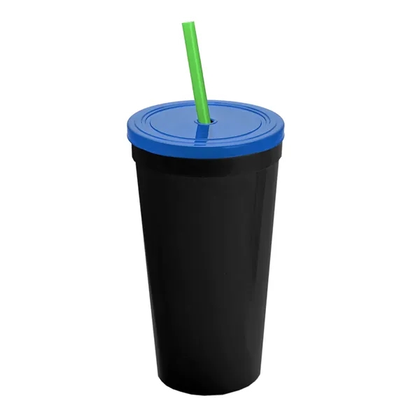 24 Oz. Stadium Cup With Straw And Lid... from ASI 40480 Koozie Group