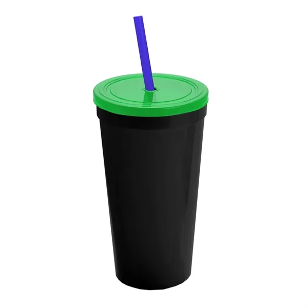 24 Oz. Stadium Cup With Straw And Lid... from ASI 40480 Koozie Group