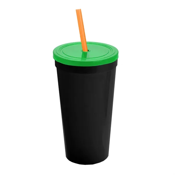 24 Oz. Stadium Cup With Straw And Lid... from ASI 40480 Koozie Group