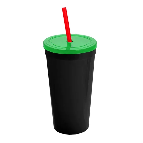 24 Oz. Stadium Cup With Straw And Lid... from ASI 40480 Koozie Group
