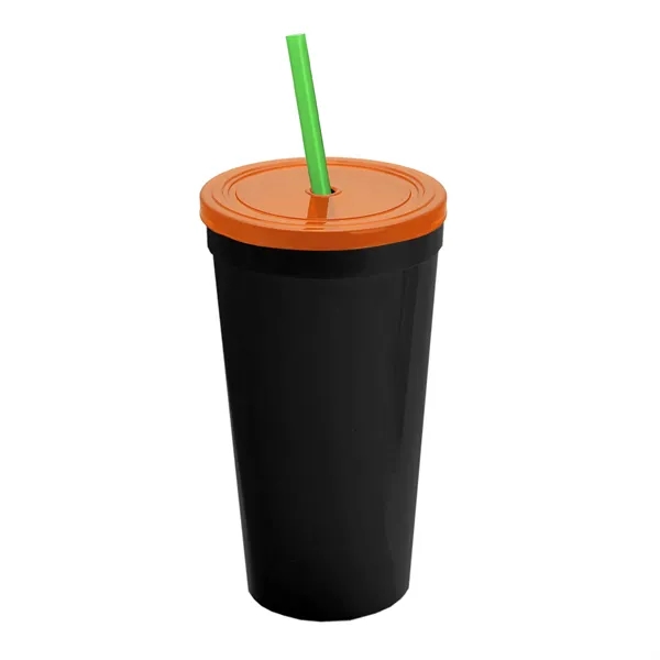 24 Oz. Stadium Cup With Straw And Lid... from ASI 40480 Koozie Group