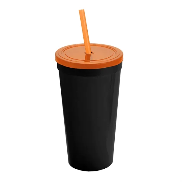 24 Oz. Stadium Cup With Straw And Lid... from ASI 40480 Koozie Group