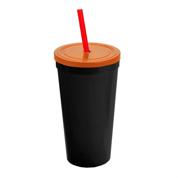 24 Oz. Stadium Cup With Straw And Lid... from ASI 40480 Koozie Group