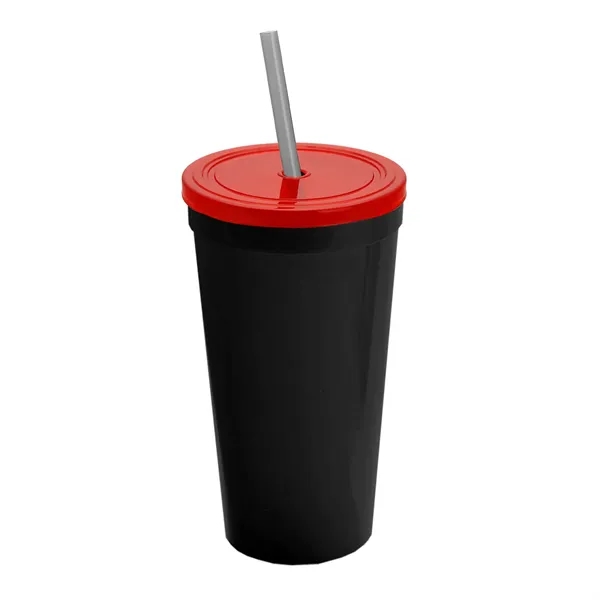 24 Oz. Stadium Cup With Straw And Lid... from ASI 40480 Koozie Group