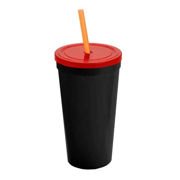 24 Oz. Stadium Cup With Straw And Lid... from ASI 40480 Koozie Group