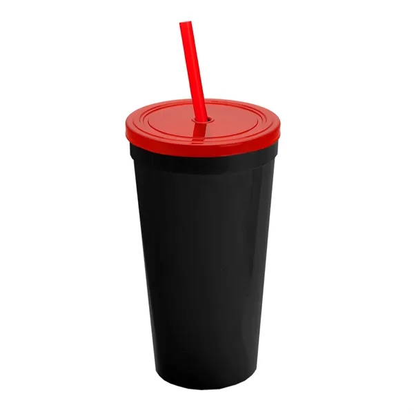 24 Oz. Stadium Cup With Straw And Lid... from ASI 40480 Koozie Group