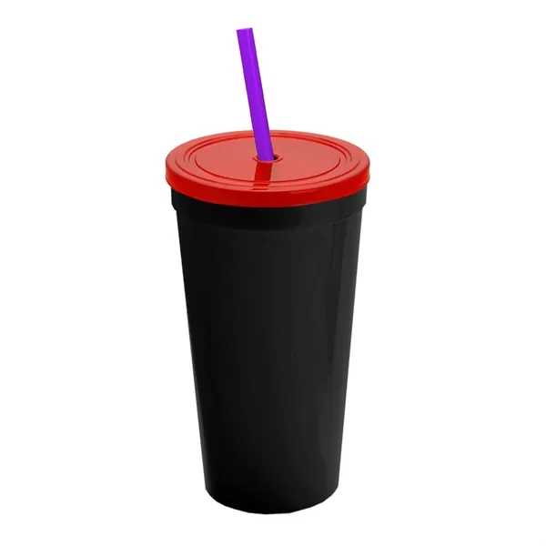 24 Oz. Stadium Cup With Straw And Lid... from ASI 40480 Koozie Group