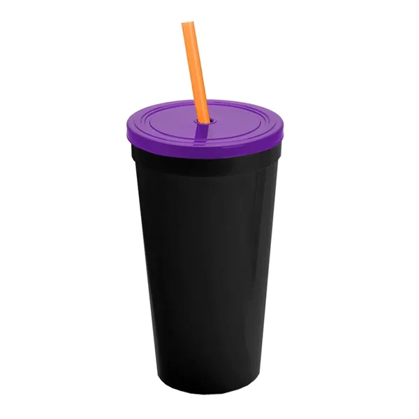 24 Oz. Stadium Cup With Straw And Lid... from ASI 40480 Koozie Group