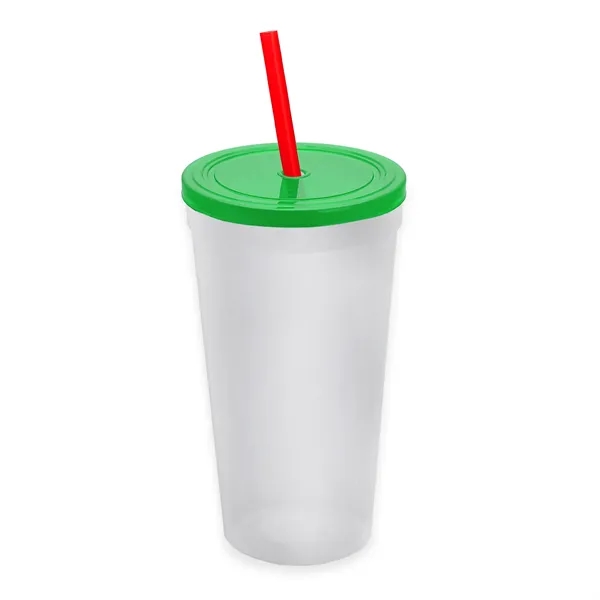 24 Oz. Stadium Cup With Straw And Lid... from ASI 40480 Koozie Group