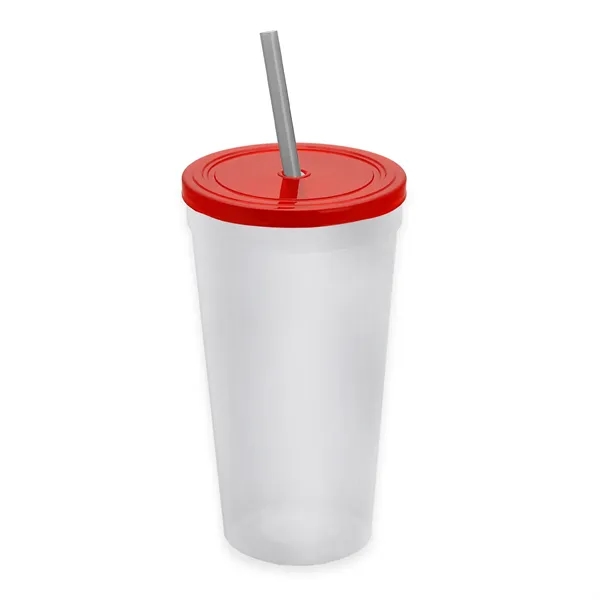 24 Oz. Stadium Cup With Straw And Lid... from ASI 40480 Koozie Group