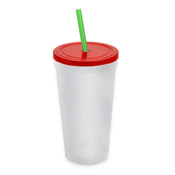 24 Oz. Stadium Cup With Straw And Lid... from ASI 40480 Koozie Group
