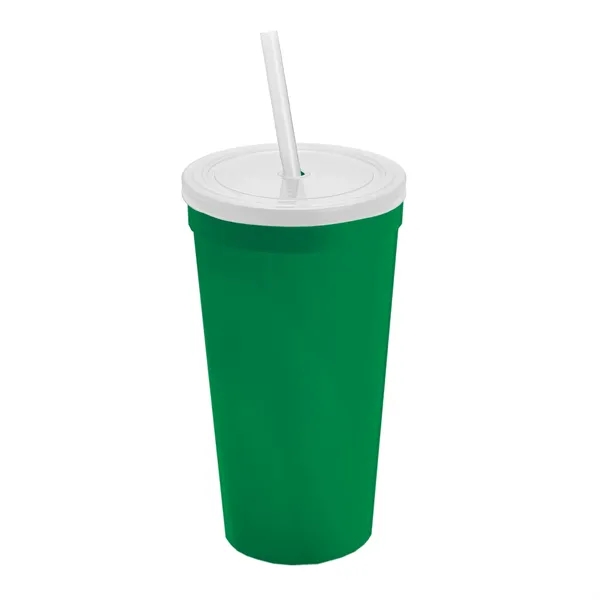 24 Oz. Stadium Cup With Straw And Lid... from ASI 40480 Koozie Group