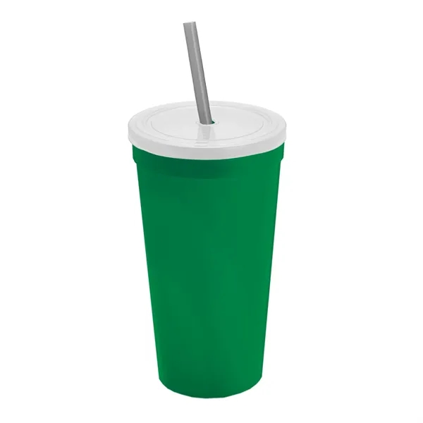 24 Oz. Stadium Cup With Straw And Lid... from ASI 40480 Koozie Group
