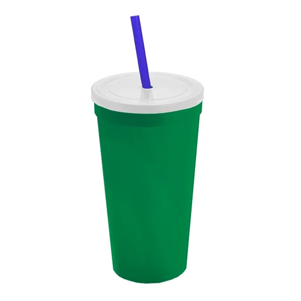 24 Oz. Stadium Cup With Straw And Lid... from ASI 40480 Koozie Group