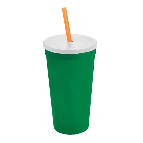 24 Oz. Stadium Cup With Straw And Lid... from ASI 40480 Koozie Group