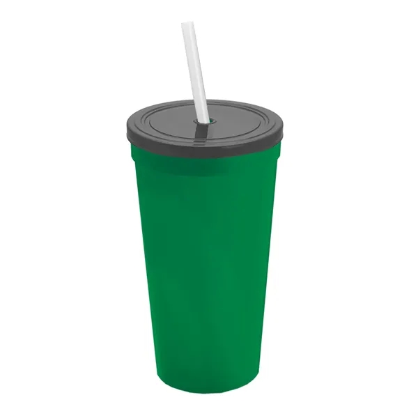 24 Oz. Stadium Cup With Straw And Lid... from ASI 40480 Koozie Group