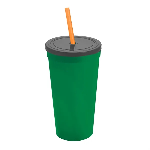 24 Oz. Stadium Cup With Straw And Lid... from ASI 40480 Koozie Group