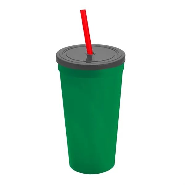 24 Oz. Stadium Cup With Straw And Lid... from ASI 40480 Koozie Group