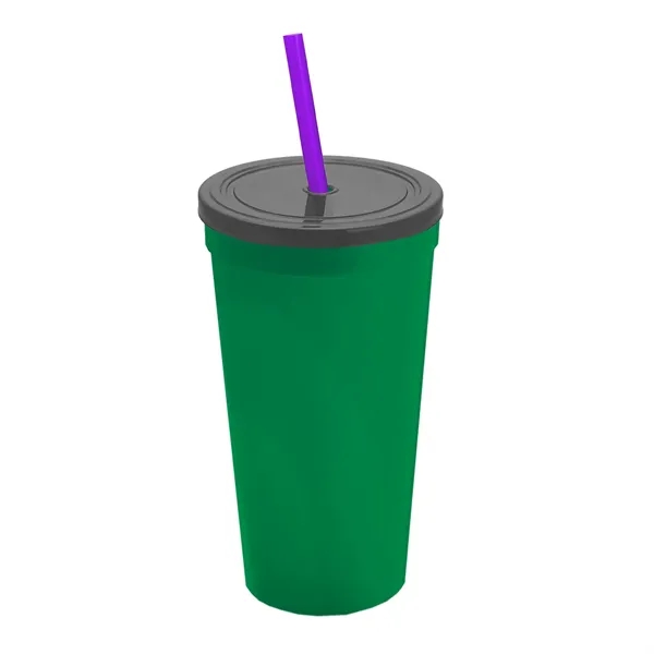 24 Oz. Stadium Cup With Straw And Lid... from ASI 40480 Koozie Group