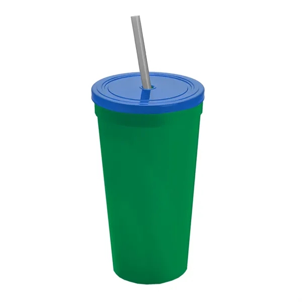 24 Oz. Stadium Cup With Straw And Lid... from ASI 40480 Koozie Group