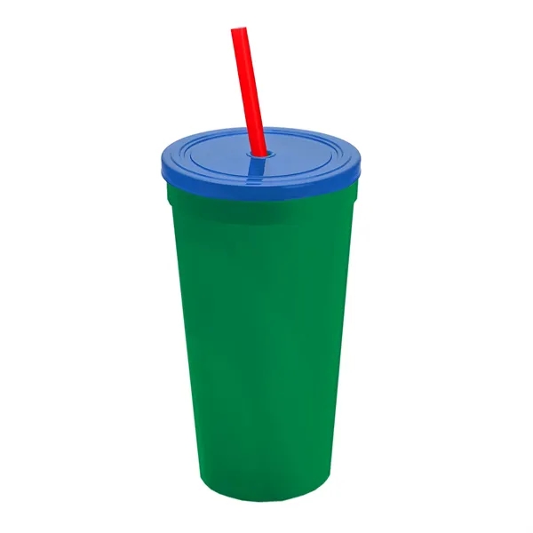 24 Oz. Stadium Cup With Straw And Lid... from ASI 40480 Koozie Group
