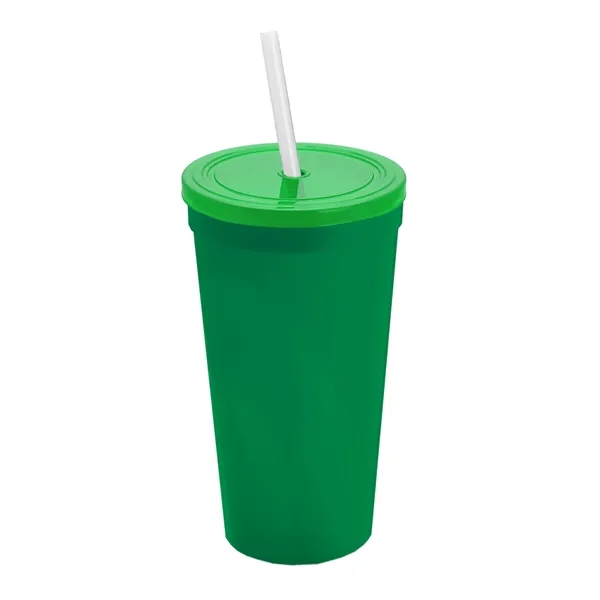 24 Oz. Stadium Cup With Straw And Lid... from ASI 40480 Koozie Group