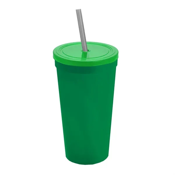 24 Oz. Stadium Cup With Straw And Lid... from ASI 40480 Koozie Group