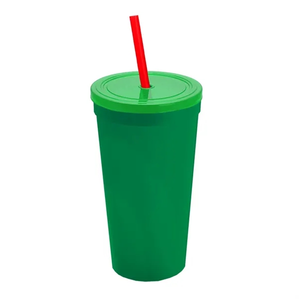 24 Oz. Stadium Cup With Straw And Lid... from ASI 40480 Koozie Group