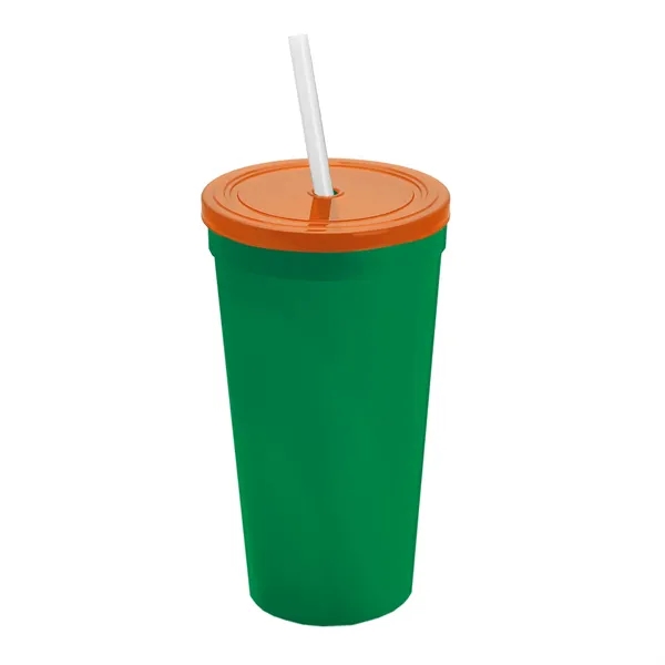 24 Oz. Stadium Cup With Straw And Lid... from ASI 40480 Koozie Group