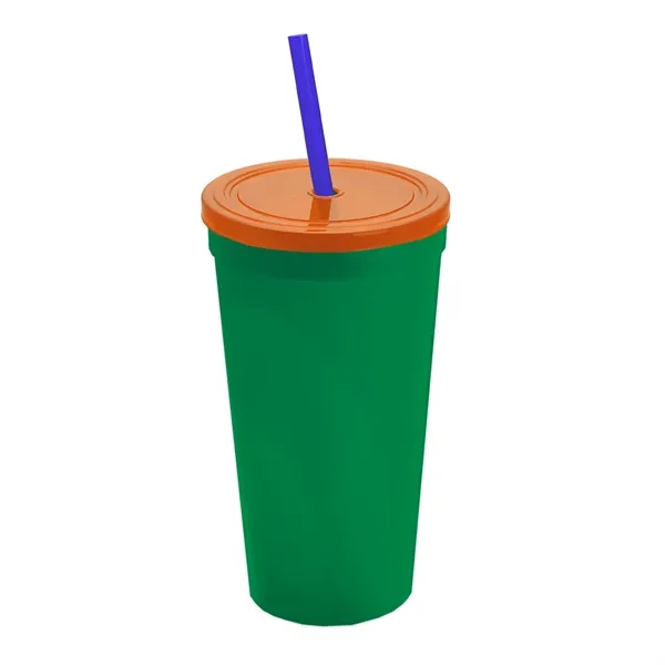 24 Oz. Stadium Cup With Straw And Lid... from ASI 40480 Koozie Group