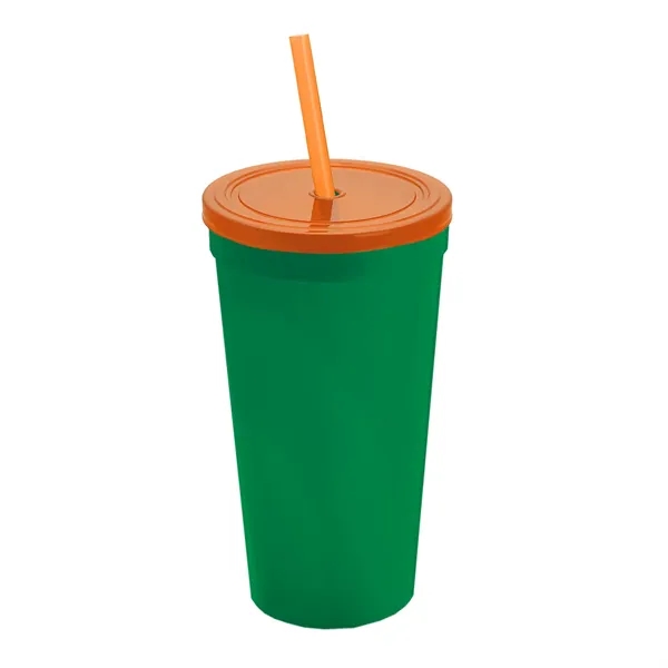 24 Oz. Stadium Cup With Straw And Lid... from ASI 40480 Koozie Group