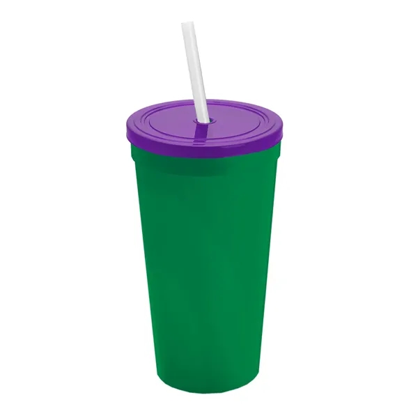 24 Oz. Stadium Cup With Straw And Lid... from ASI 40480 Koozie Group
