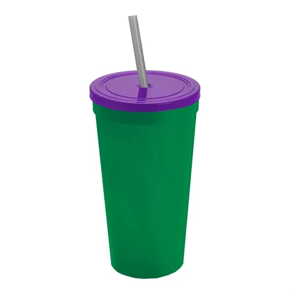 24 Oz. Stadium Cup With Straw And Lid... from ASI 40480 Koozie Group