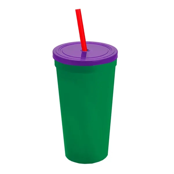24 Oz. Stadium Cup With Straw And Lid... from ASI 40480 Koozie Group