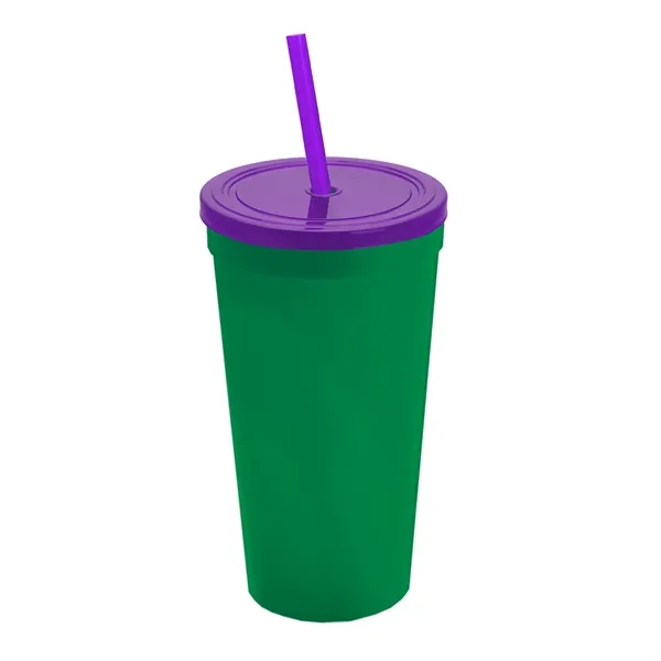 24 Oz. Stadium Cup With Straw And Lid... from ASI 40480 Koozie Group