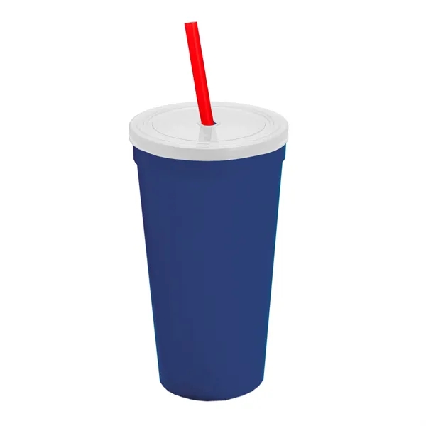 24 Oz. Stadium Cup With Straw And Lid... from ASI 40480 Koozie Group