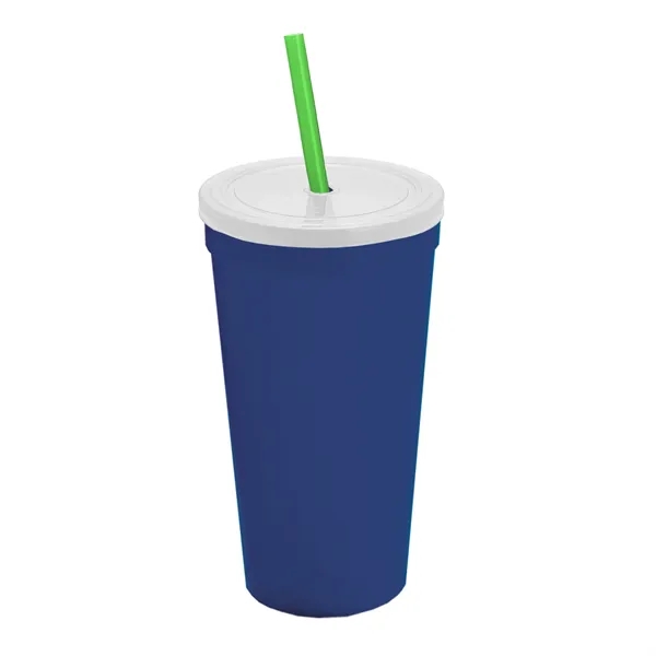 24 Oz. Stadium Cup With Straw And Lid... from ASI 40480 Koozie Group