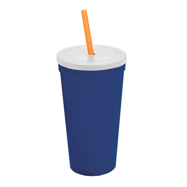 24 Oz. Stadium Cup With Straw And Lid... from ASI 40480 Koozie Group