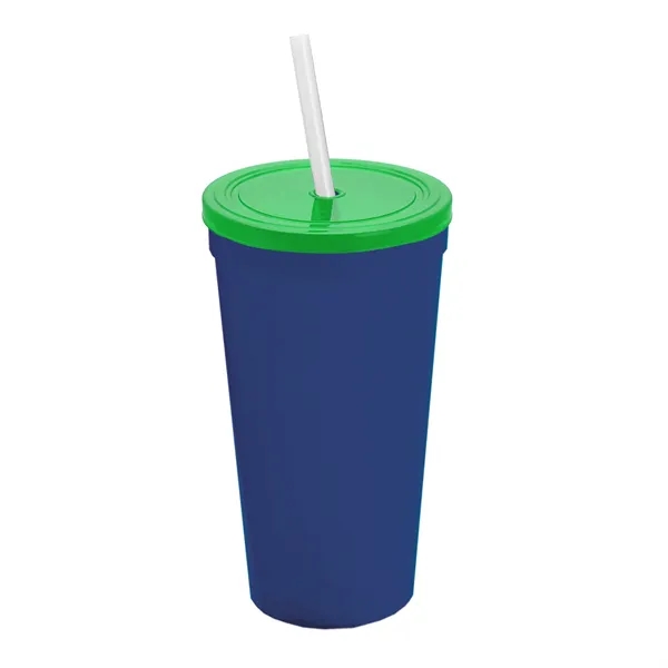 24 Oz. Stadium Cup With Straw And Lid... from ASI 40480 Koozie Group