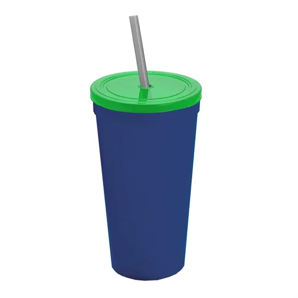 24 Oz. Stadium Cup With Straw And Lid... from ASI 40480 Koozie Group