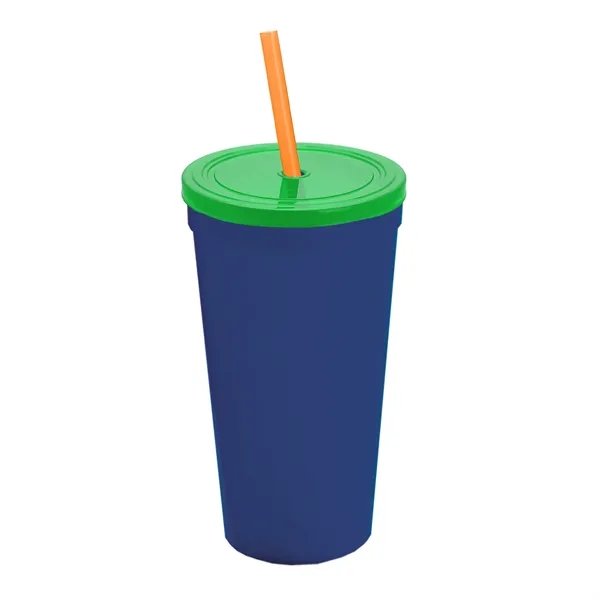 24 Oz. Stadium Cup With Straw And Lid... from ASI 40480 Koozie Group