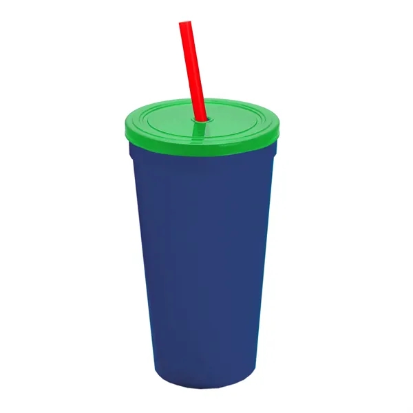 24 Oz. Stadium Cup With Straw And Lid... from ASI 40480 Koozie Group