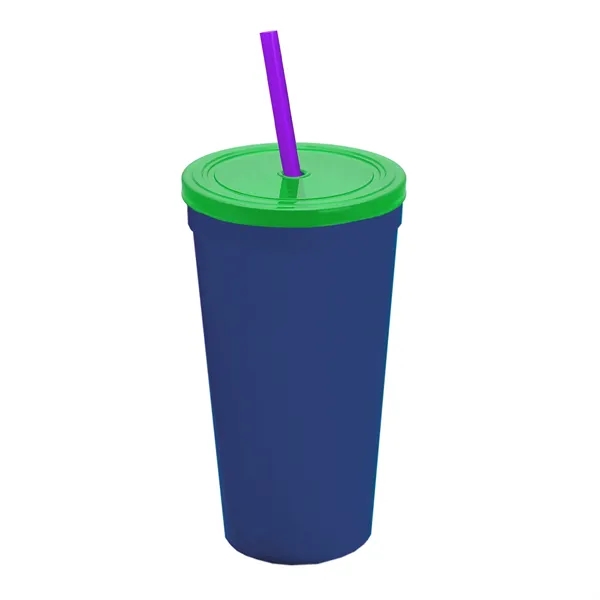 24 Oz. Stadium Cup With Straw And Lid... from ASI 40480 Koozie Group