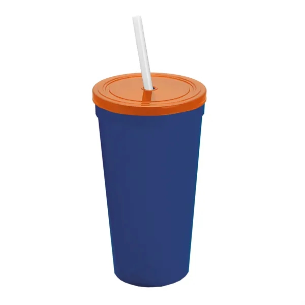 24 Oz. Stadium Cup With Straw And Lid... from ASI 40480 Koozie Group