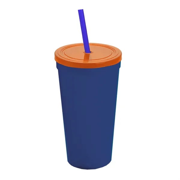 24 Oz. Stadium Cup With Straw And Lid... from ASI 40480 Koozie Group